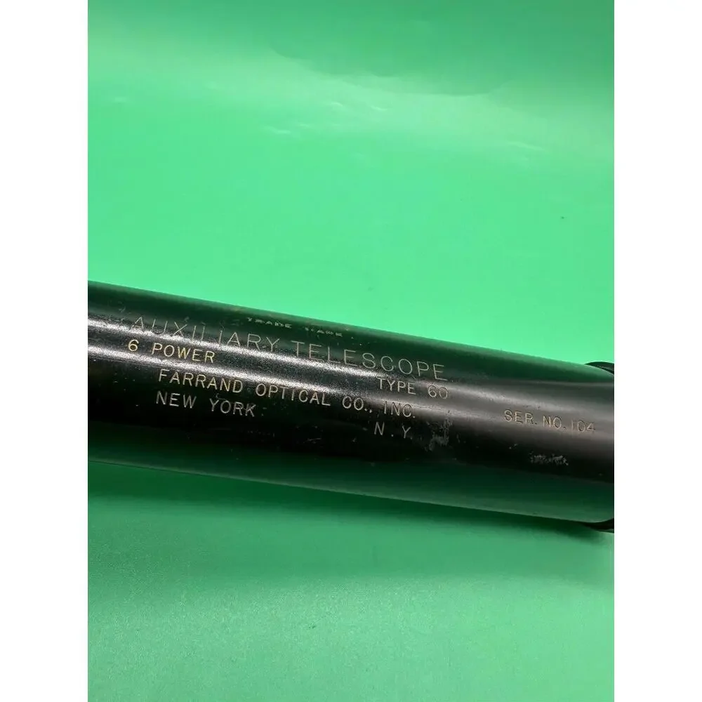 VINTAGE Optical Scope PROFESSIONAL Auxiliary TELESCOPE Farrand Type 60 LENS